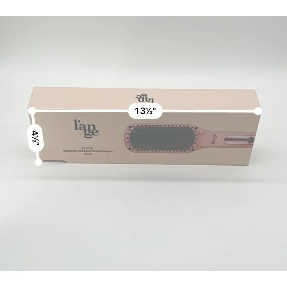 L'ange Le Vite Ceramic Straightening Brush in the color Blush Sealed-New in Box